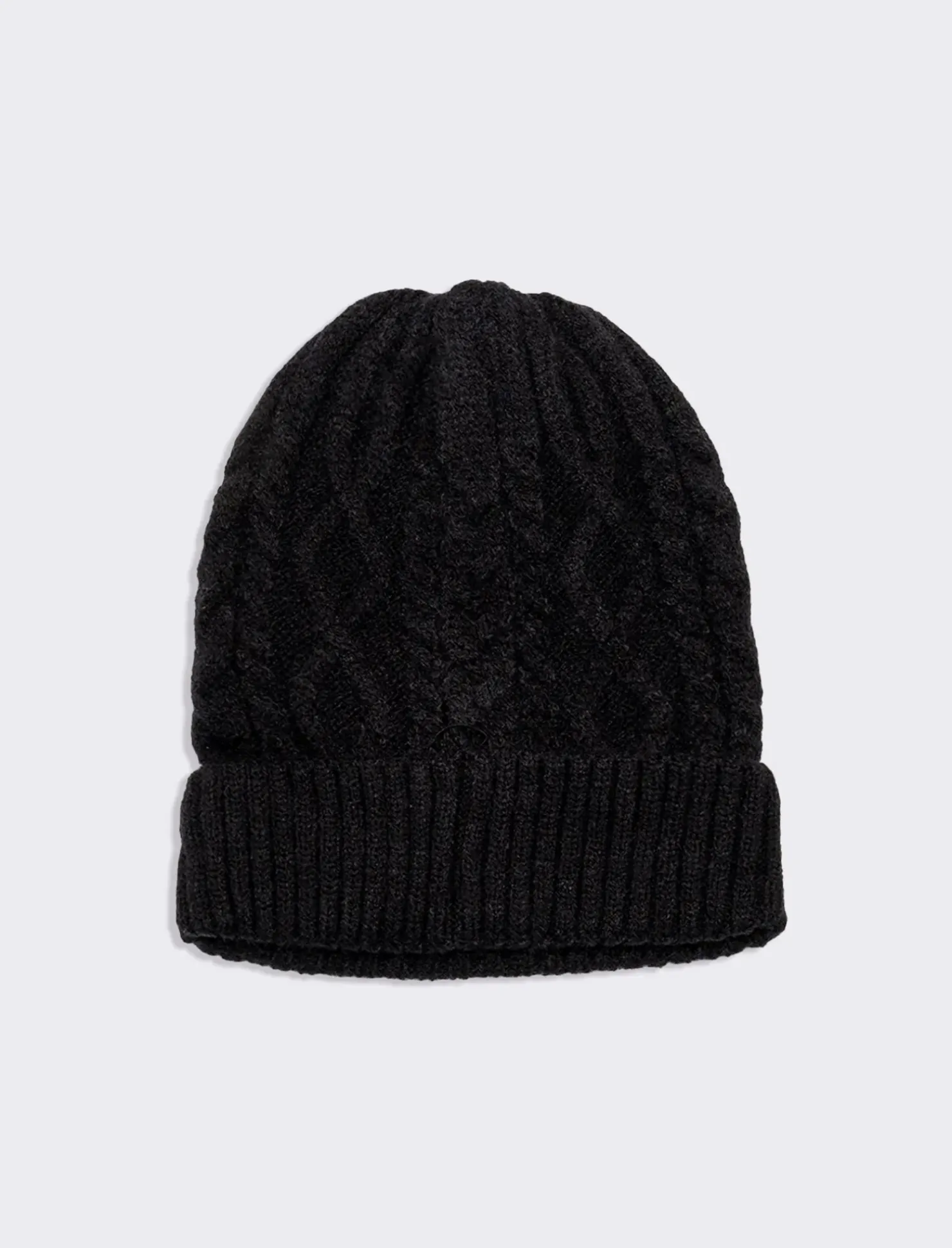 Piazza Italia Cappello da uomo modello cuffia con trecce - Nero Fashion