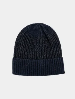 Uomo Piazza Italia Cappelli E Berretti<Cappello modello cuffia da uomo con risvolto - Blu