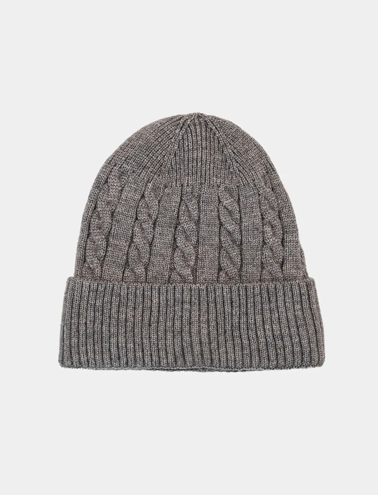 Uomo Piazza Italia Cappelli E Berretti<Cappello modello cuffia da uomo con trecce e risvolto - Grigio