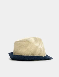 Uomo Piazza Italia Uomo<Cappello uomo falda rigida bicolor - -blu