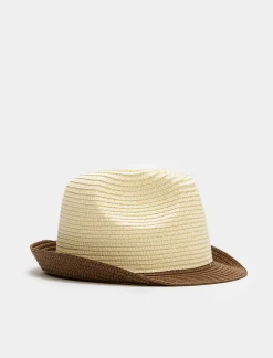 Uomo Piazza Italia Uomo<Cappello uomo falda rigida bicolor -