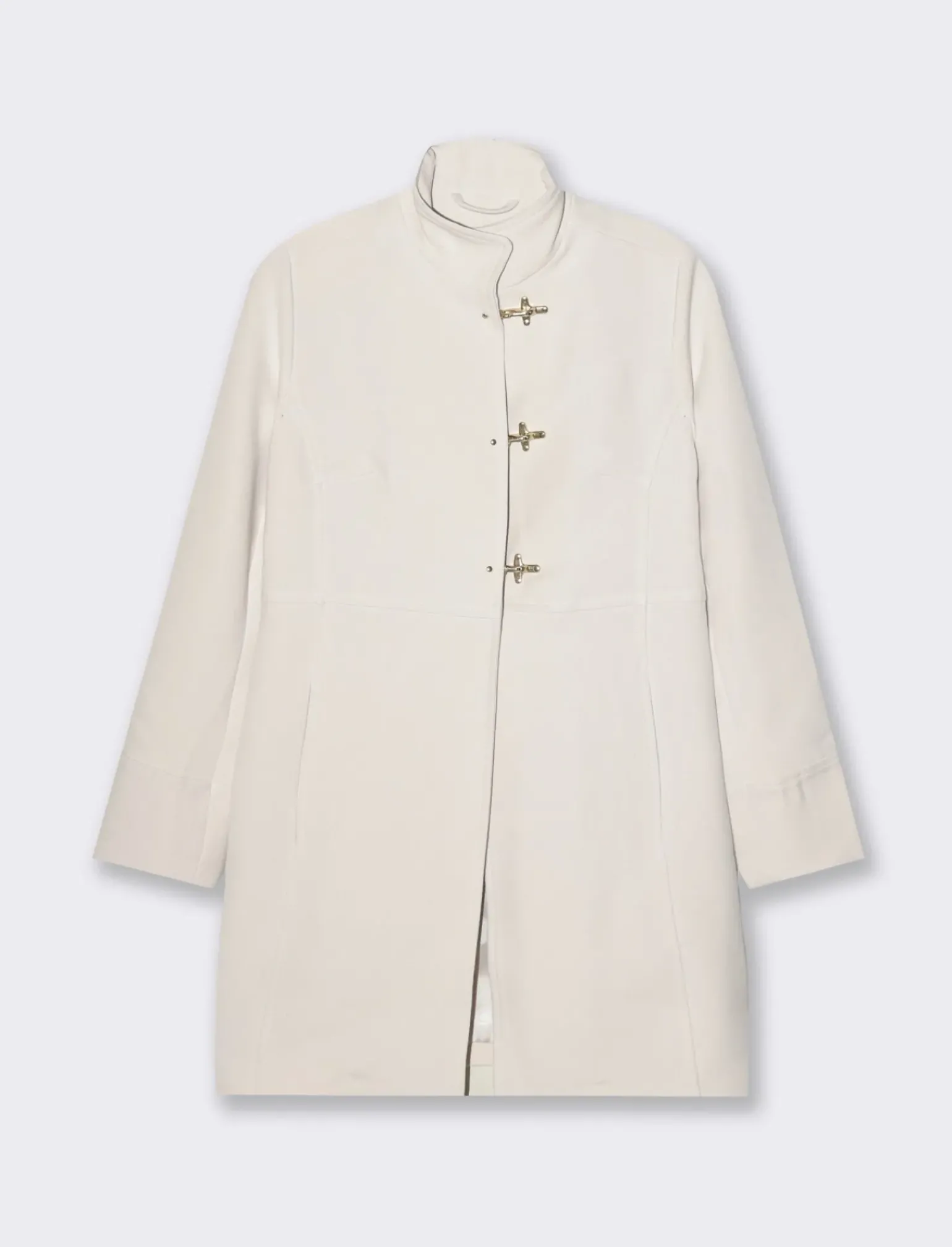 Donna Piazza Italia Giubbini E Cappotti<Cappotto basico lunghezza regular e vestibilità silm - gesso