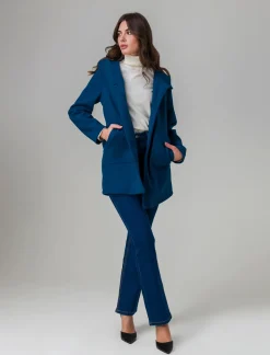 Donna Piazza Italia Giubbini E Cappotti<Cappotto con cappuccio e tasche a taglio - Ottanio