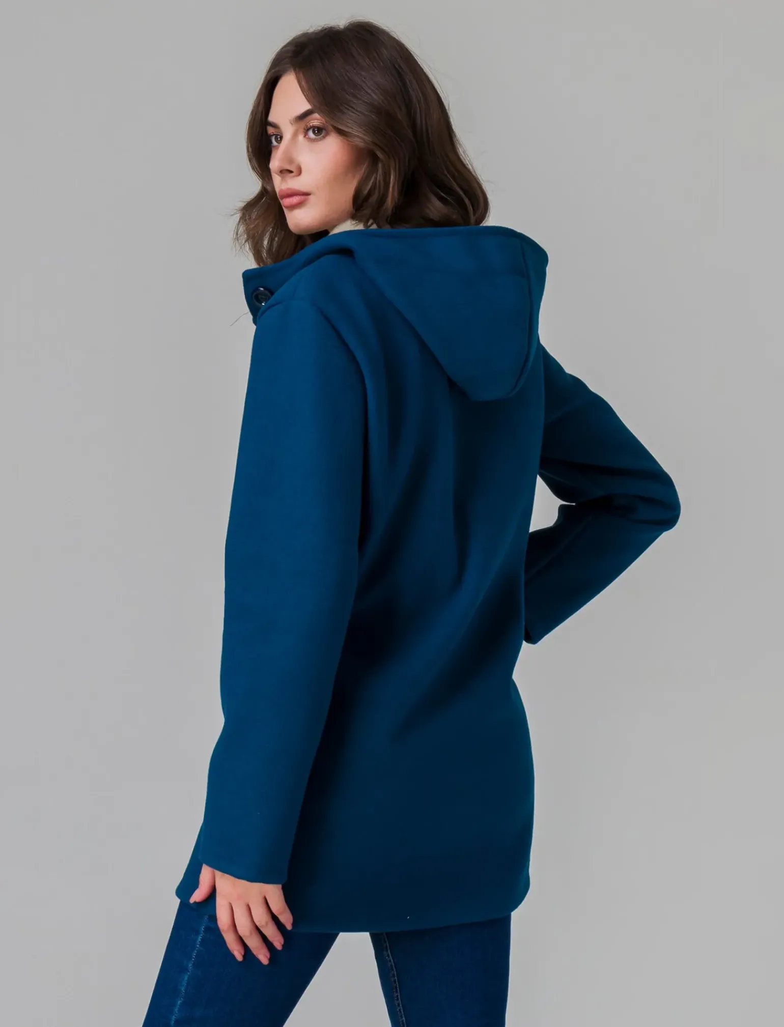 Donna Piazza Italia Giubbini E Cappotti<Cappotto con cappuccio e tasche a taglio - Ottanio