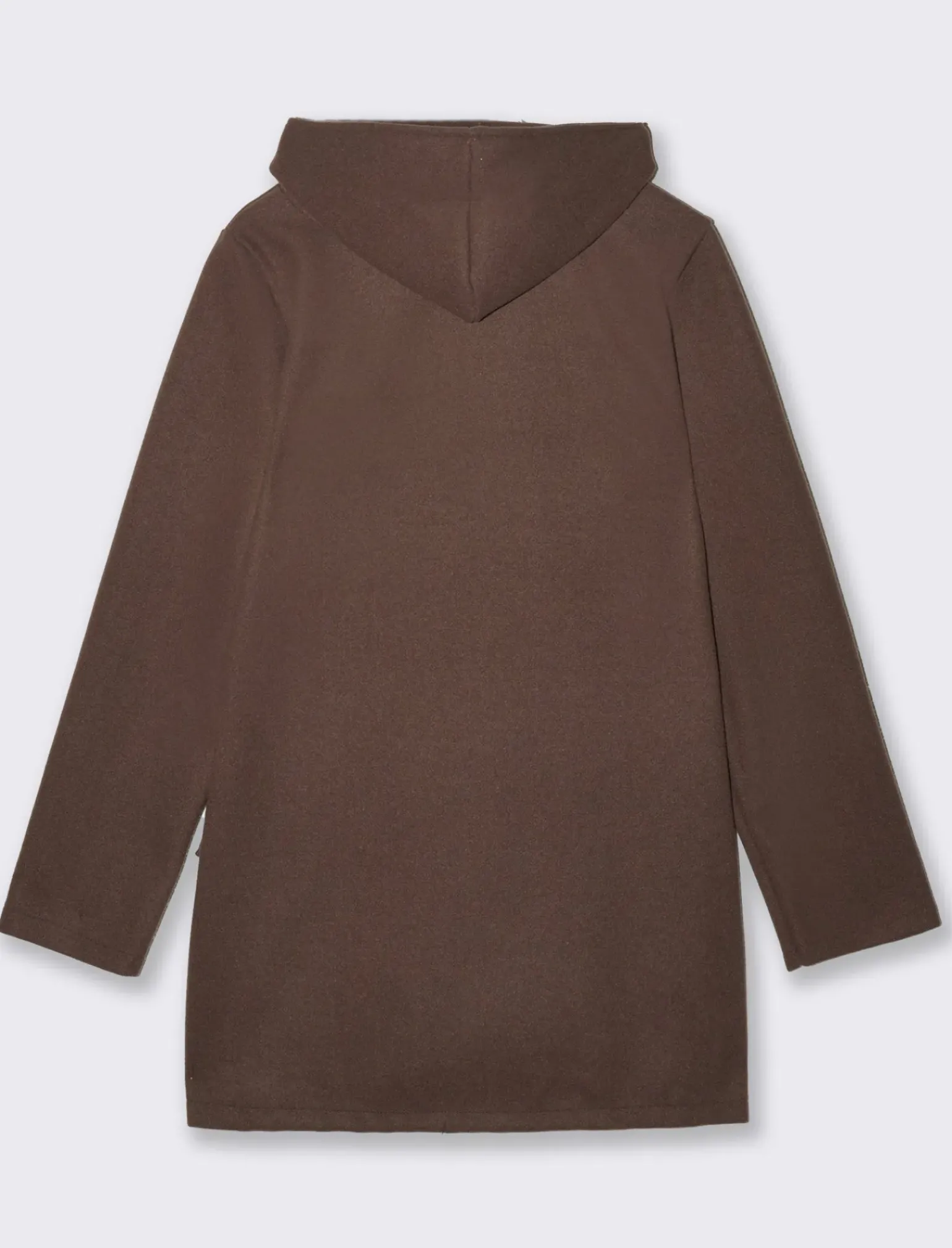 Donna Piazza Italia Giubbini E Cappotti<Cappotto con cappuccio e tasche a taglio - Grigio talpa