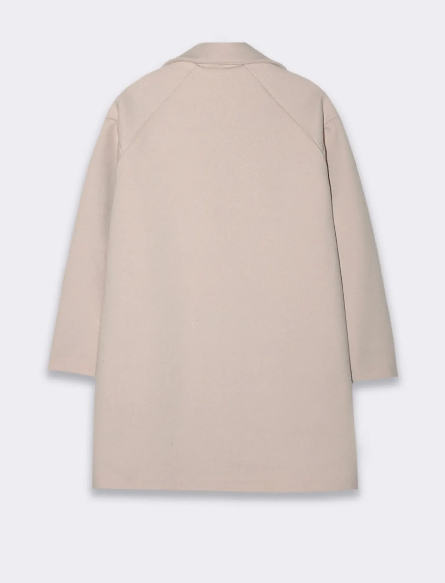 Donna Piazza Italia Giubbini E Cappotti<CAPPOTTO CON SPILLA - Bianco gesso