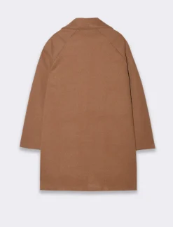 Donna Piazza Italia Giubbini E Cappotti<CAPPOTTO CON SPILLA - Cammello