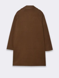 Donna Piazza Italia Giubbini E Cappotti<CAPPOTTO CON SPILLA - Moro