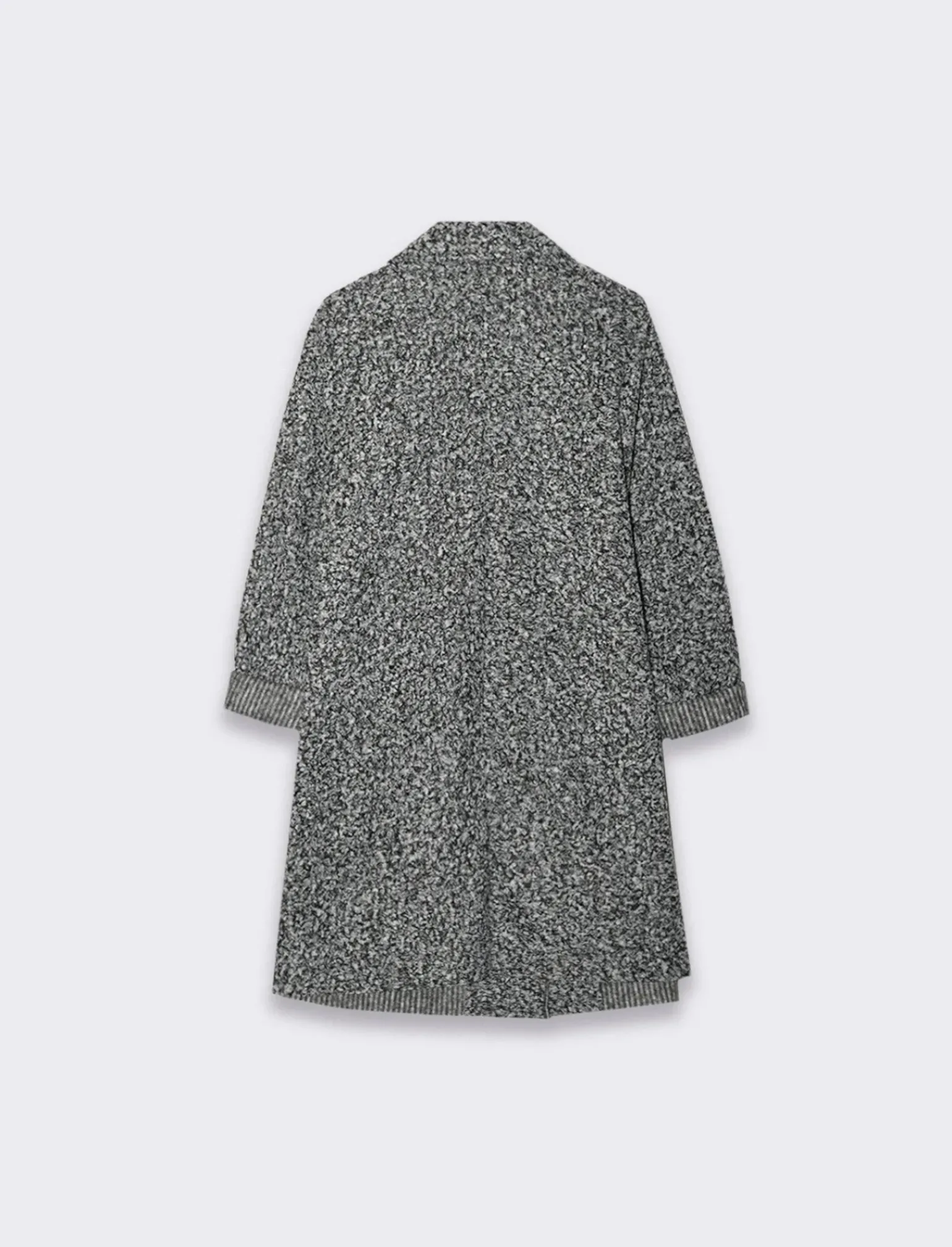 Donna Piazza Italia Donna|Giubbini E Cappotti<Cappotto doppiopetto con tasche e toppa sul davanti - sale/pepe