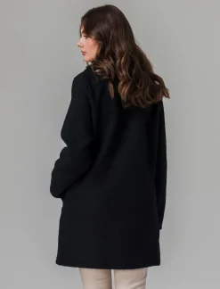 Donna Piazza Italia Giubbini E Cappotti<Cappotto doppiopetto in tessuto bouclè -