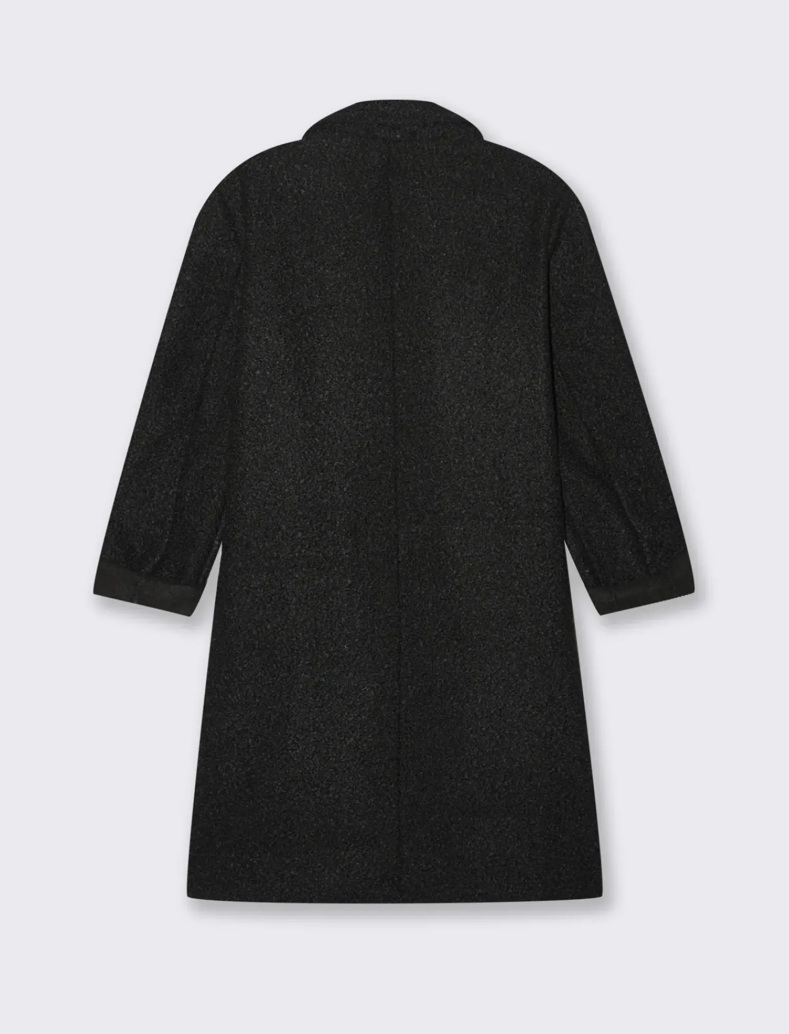 Donna Piazza Italia Giubbini E Cappotti<CAPPOTTO IN TESSUTO BOUCLE' - Nero