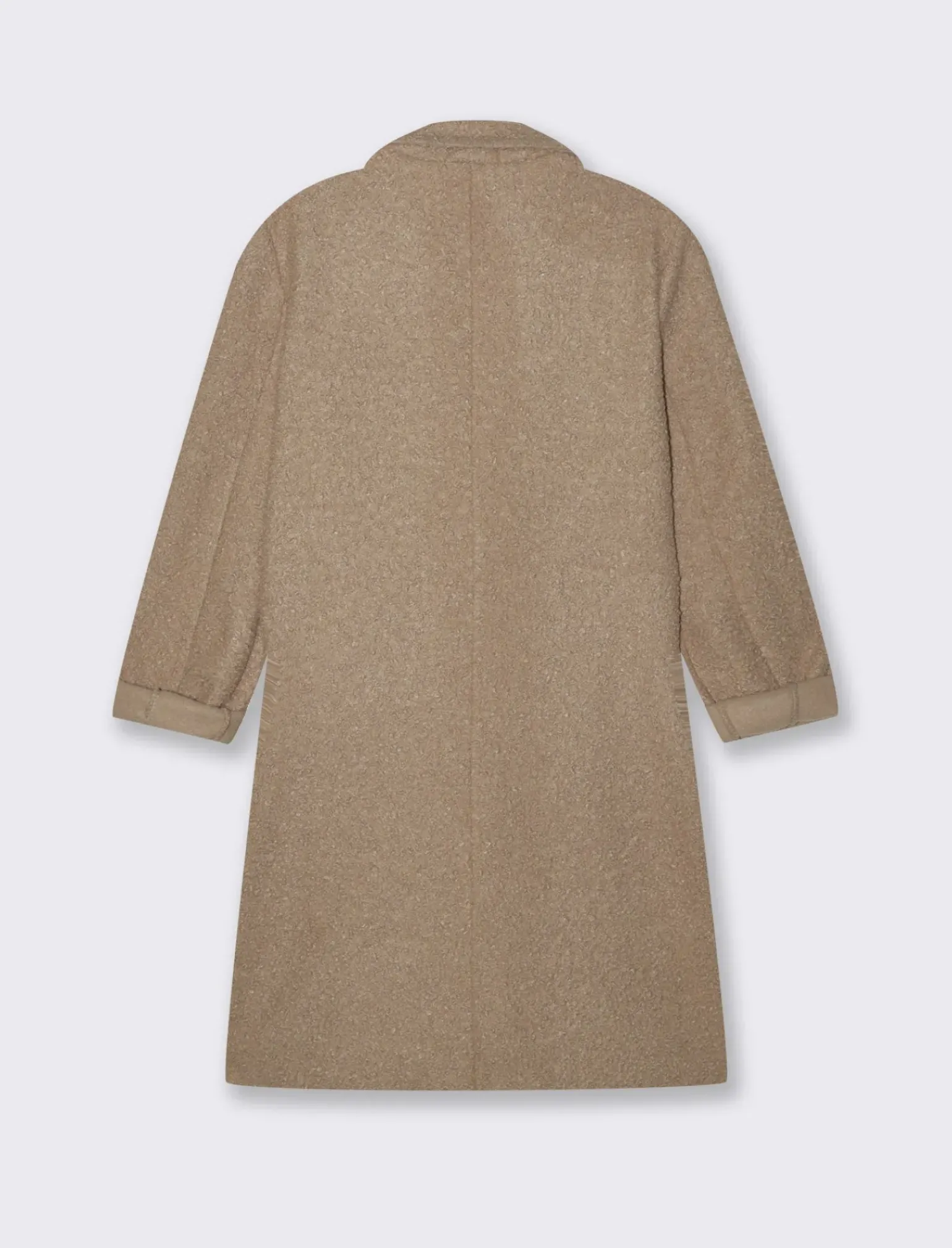 Donna Piazza Italia Giubbini E Cappotti<CAPPOTTO IN TESSUTO BOUCLE' - Sabbia