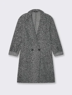 Donna Piazza Italia Giubbini E Cappotti<CAPPOTTO IN TESSUTO BOUCLE' - sale/pepe