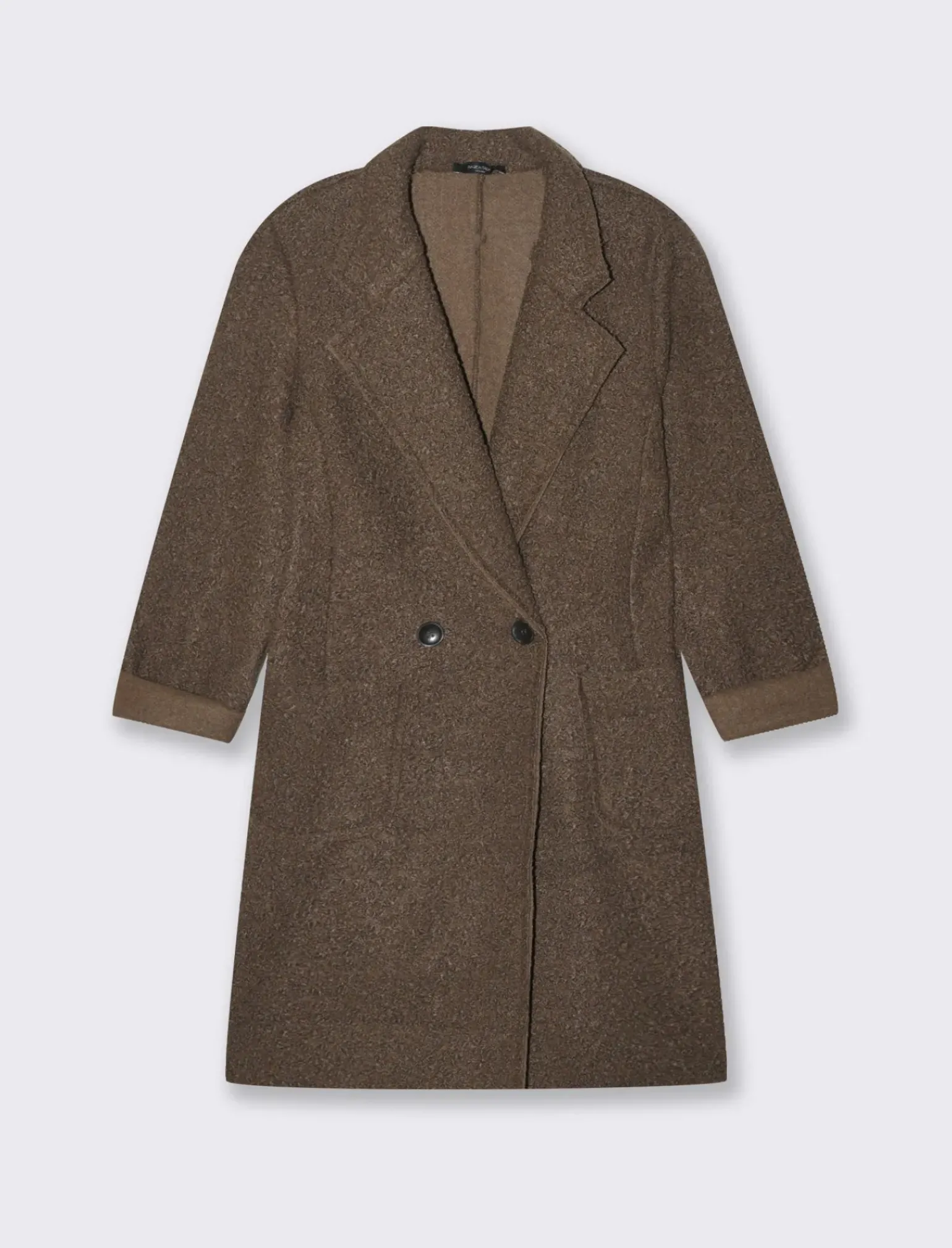 Donna Piazza Italia Giubbini E Cappotti<CAPPOTTO IN TESSUTO BOUCLE' - coccio