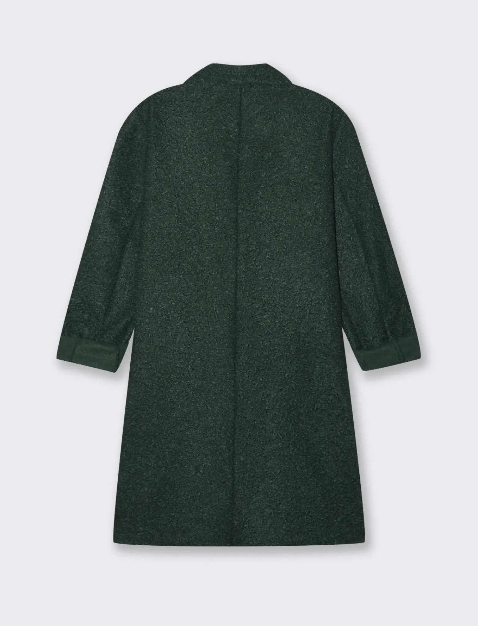 Donna Piazza Italia Giubbini E Cappotti<CAPPOTTO IN TESSUTO BOUCLE' - Verde abete