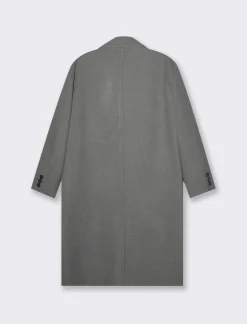 Donna Piazza Italia Donna|Giubbini E Cappotti<Cappotto linea squadrata vestibilità over con abbottonatura doppio petto - melange