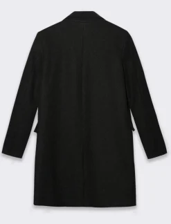 Donna Piazza Italia Donna|Giubbini E Cappotti<Cappotto monopetto 2 bottoni collo revers spacchetti sui polsi -