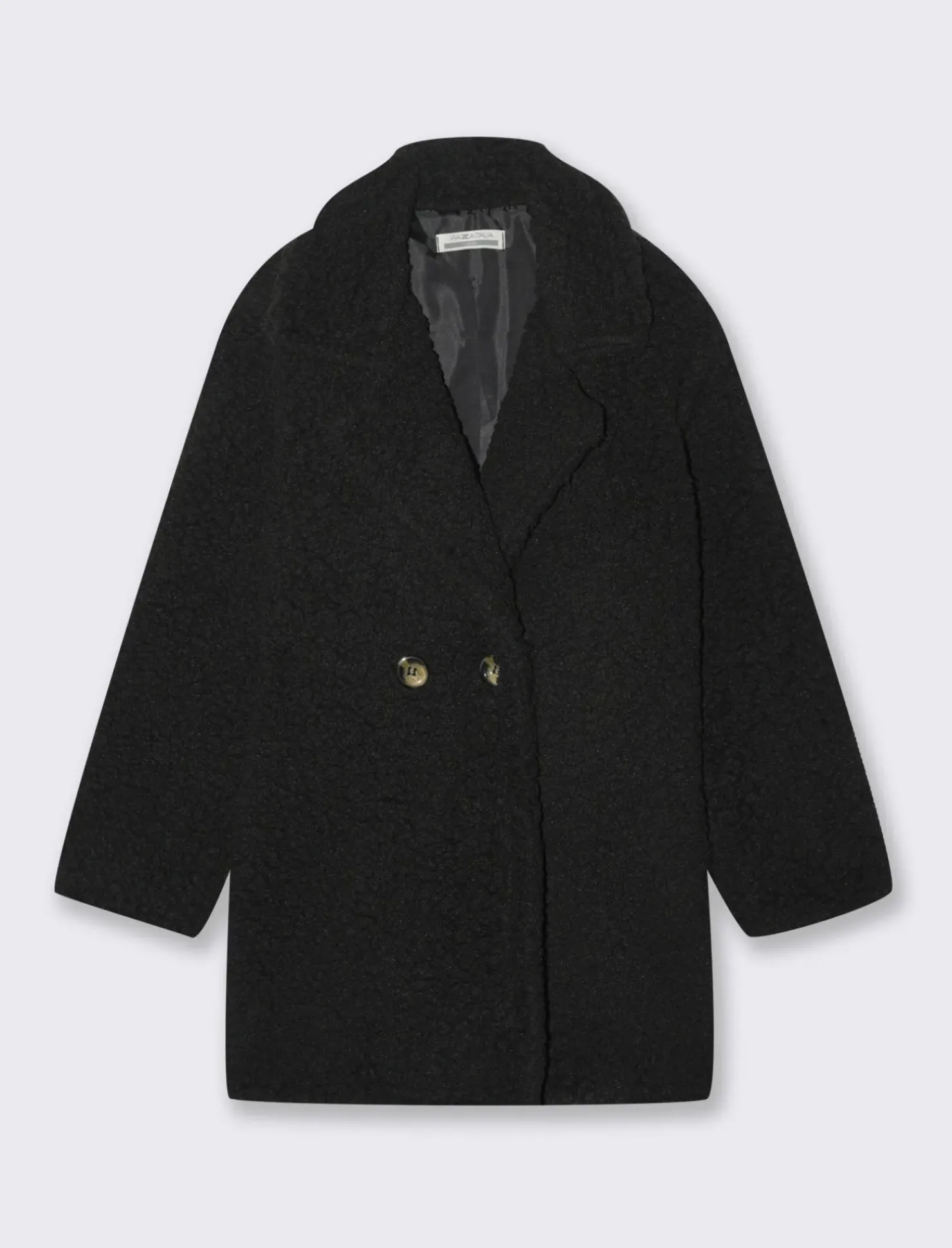 Piazza Italia Cappotto teddy da bambina. - Nero Sale