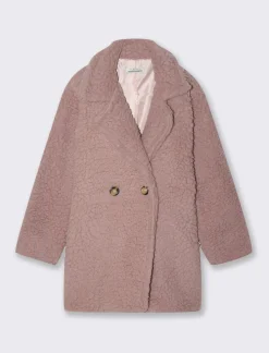 Piazza Italia Bambina|Giubbini E Cappotti<Cappotto teddy da bambina. - Rosa