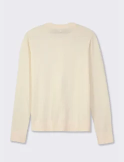 Donna Piazza Italia Donna|Maglieria<Cardigan a girocollo in maglia fine vestibilità comfort - Avorio