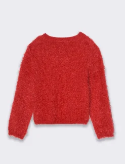 Piazza Italia Neonata<Cardigan con bottoncino frontale e applicazione di fiocco a fantasia -