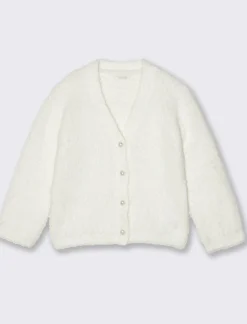 Piazza Italia Neonata<Cardigan con bottoni frontali - Bianco sporco