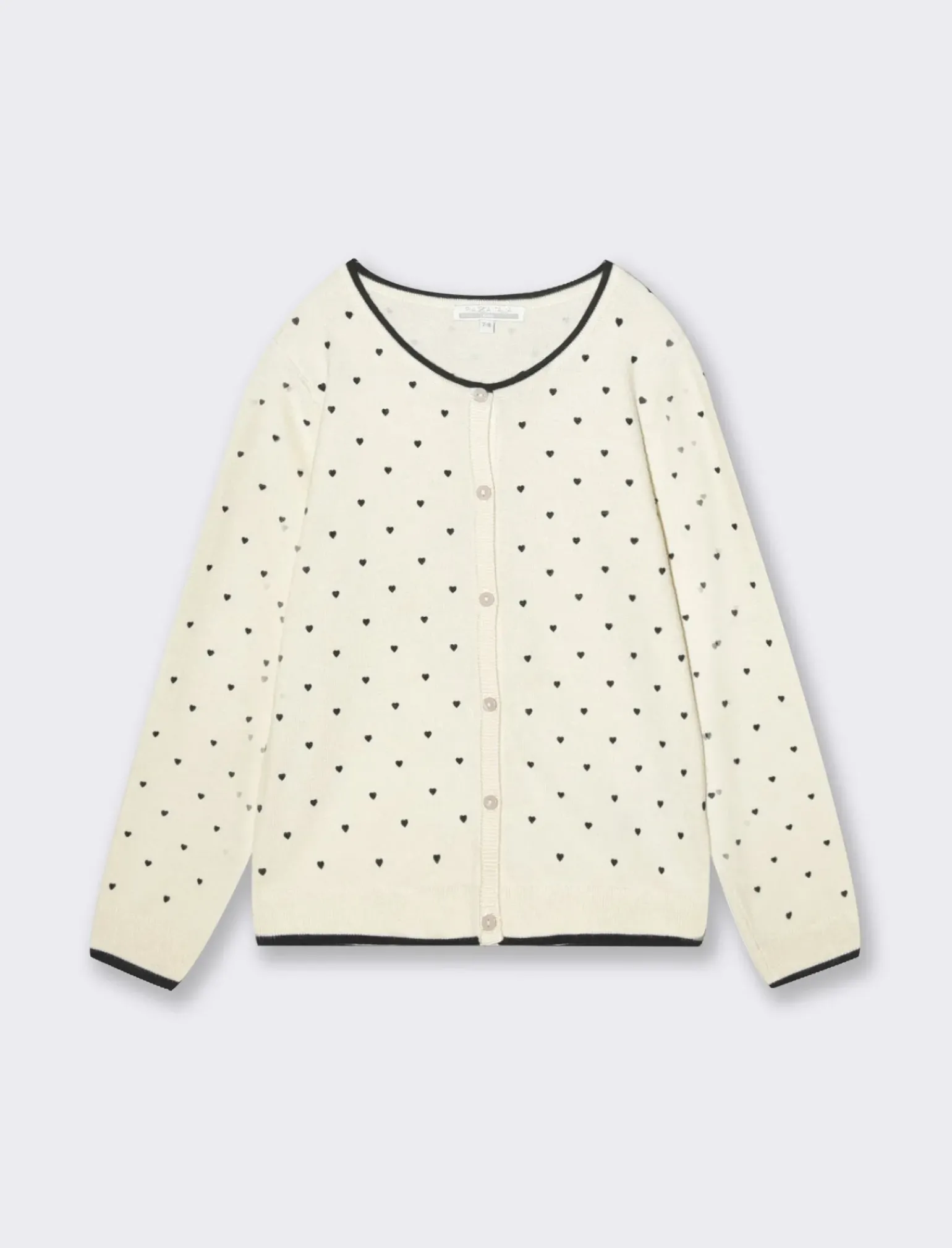 Piazza Italia Bambina|Maglieria<Cardigan con bottoni perlati e stampa flock -