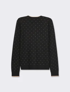 Donna Piazza Italia Donna|Maglieria<Cardigan in morbido filato con motivo floccato stampato -