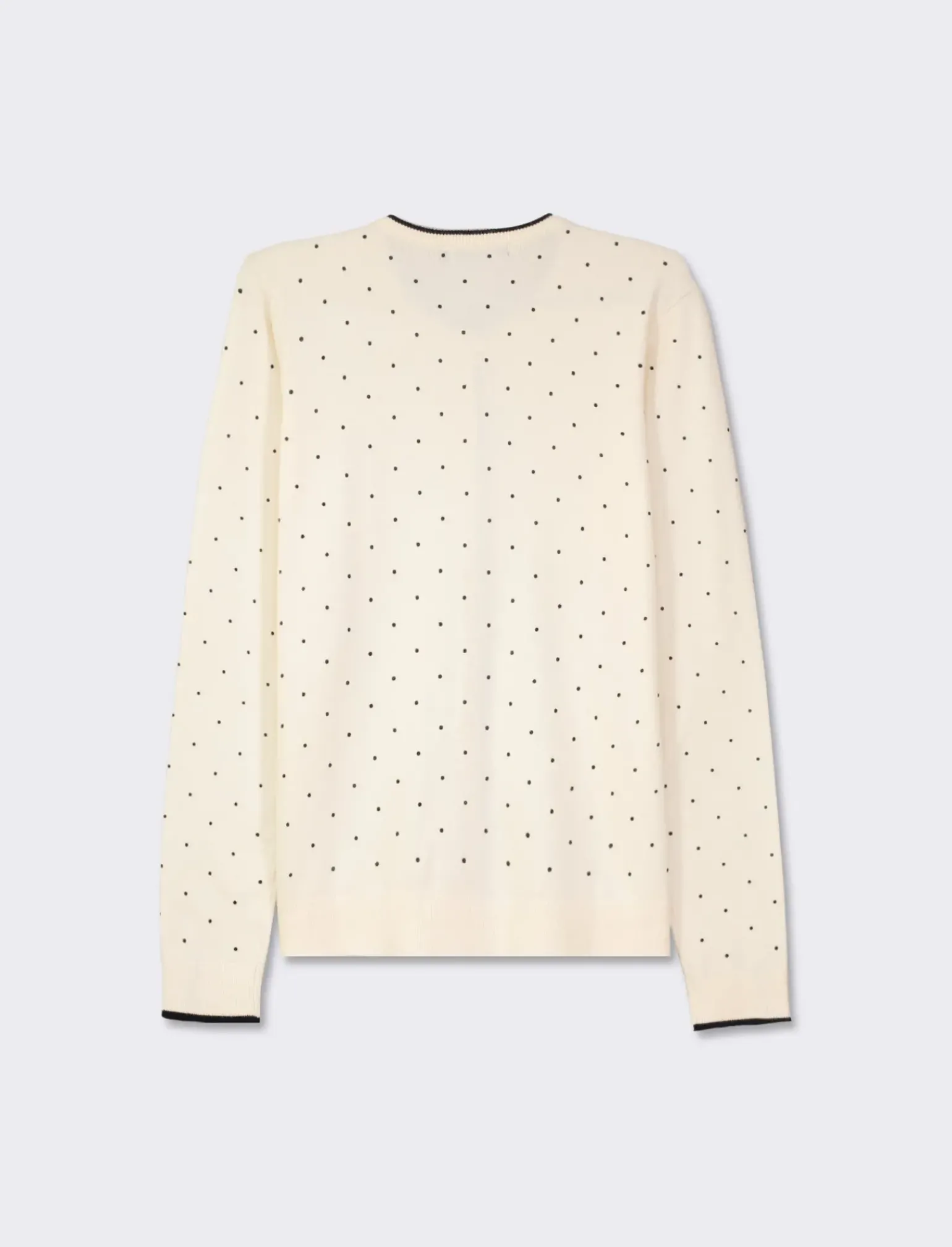 Donna Piazza Italia Donna|Maglieria<Cardigan in morbido filato con motivo floccato stampato - Avorio