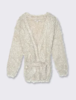 Piazza Italia Bambina|Maglieria<Cardigan lungo con cintura da bambina - Beige