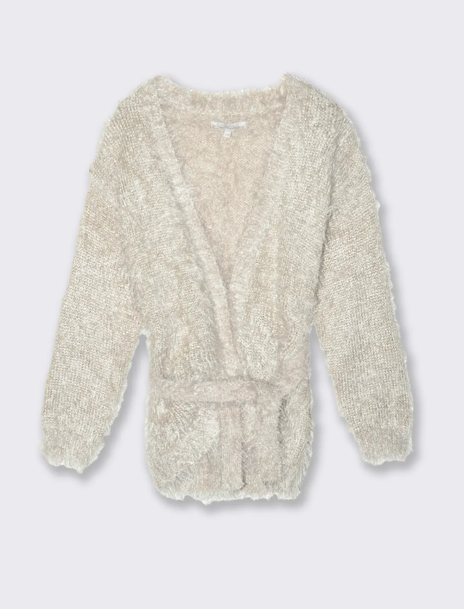Piazza Italia Bambina|Maglieria<Cardigan lungo con cintura da bambina - Beige