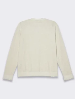 Donna Piazza Italia Donna|Maglieria<Cardigan manica lunga giro collo in filo effetto metalizzato - Avorio