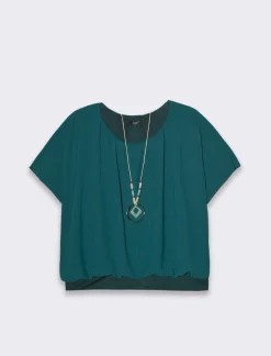 Donna Piazza Italia Camicie E Casacche<Casacca a manica corta con collana - Ottanio