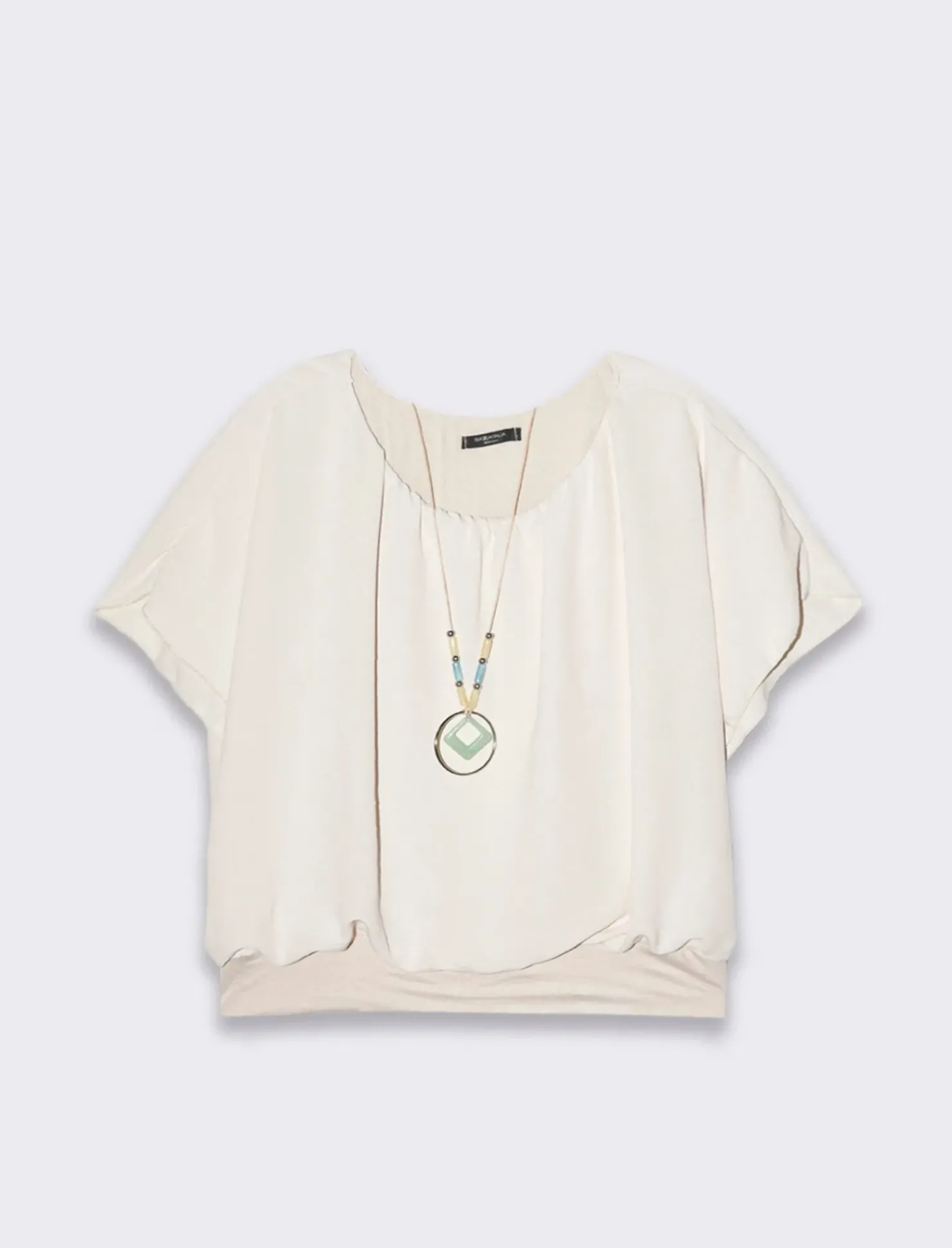 Piazza Italia Casacca a manica corta con collana - gesso Bianco Flash Sale