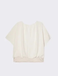 Donna Piazza Italia Camicie E Casacche<Casacca a manica corta con collana - gesso