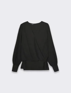 Donna Piazza Italia Donna|Camicie E Casacche<Casacca a manica lunga con scollo ad incrocio -