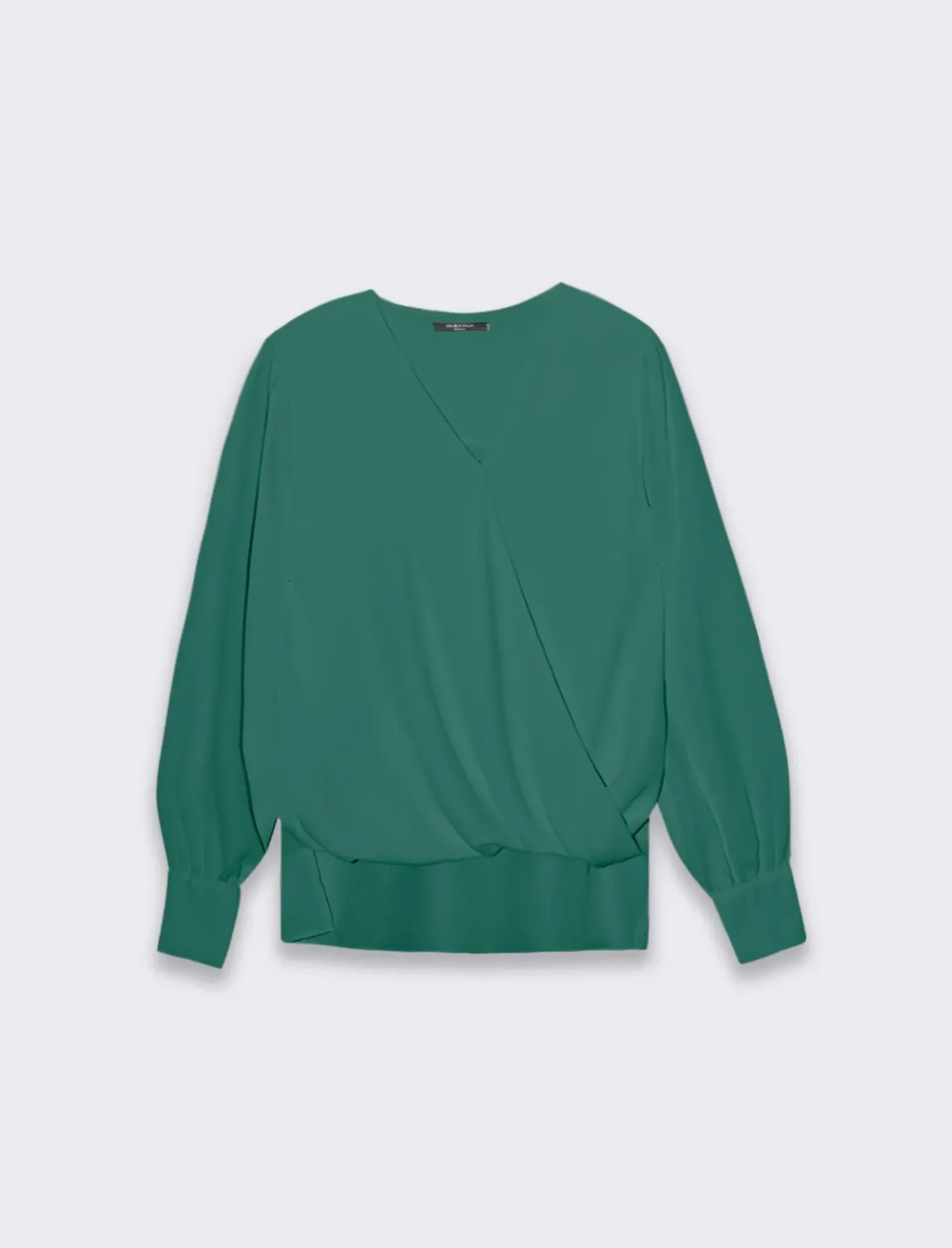 Piazza Italia Casacca a manica lunga con scollo ad incrocio - Verde Cheap