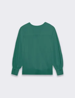 Donna Piazza Italia Donna|Camicie E Casacche<Casacca a manica lunga con scollo ad incrocio -