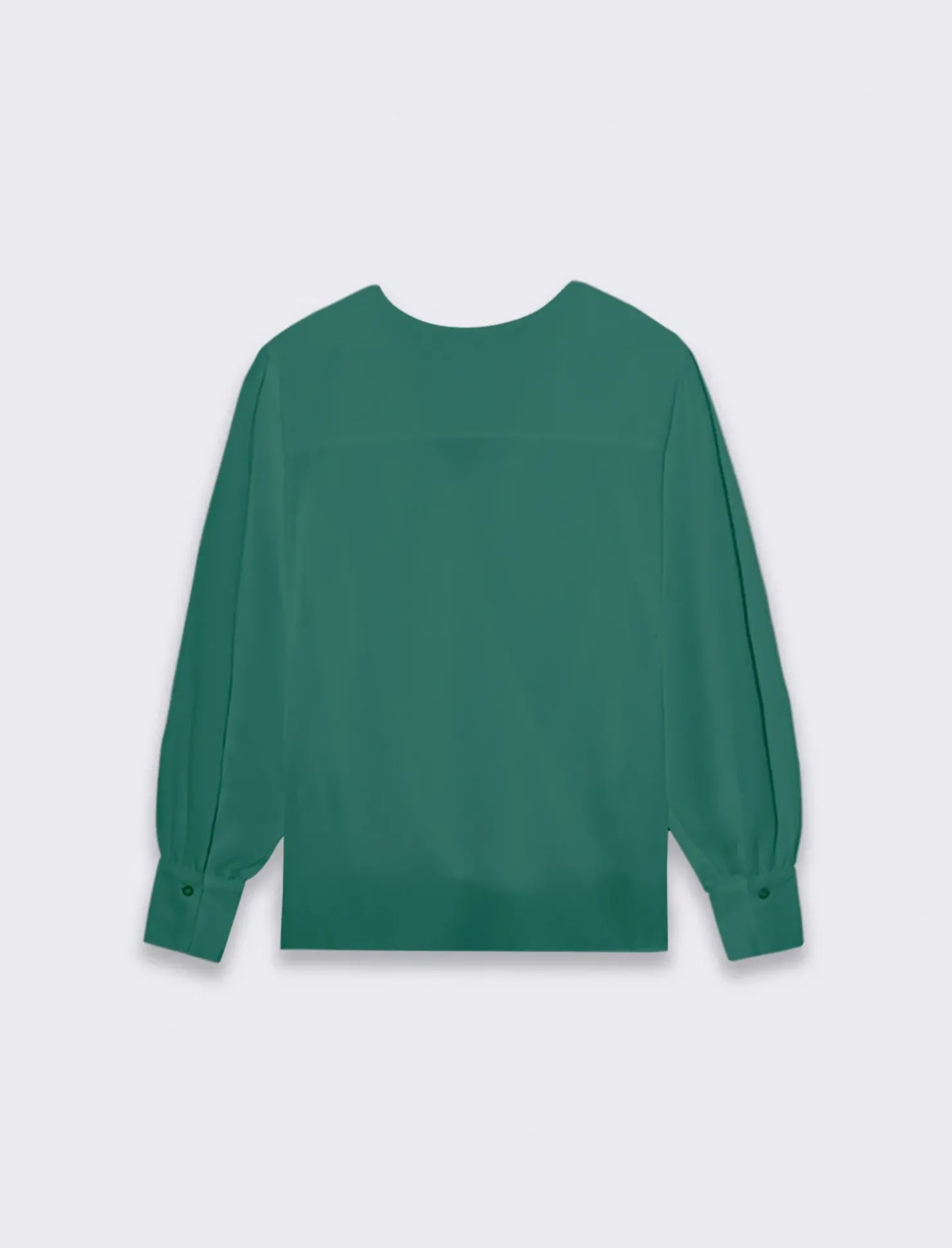 Piazza Italia Casacca a manica lunga con scollo ad incrocio - Verde Cheap