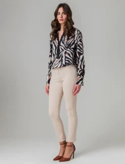 Donna Piazza Italia Camicie E Casacche<Casacca collo camicia stampata - Zebrato