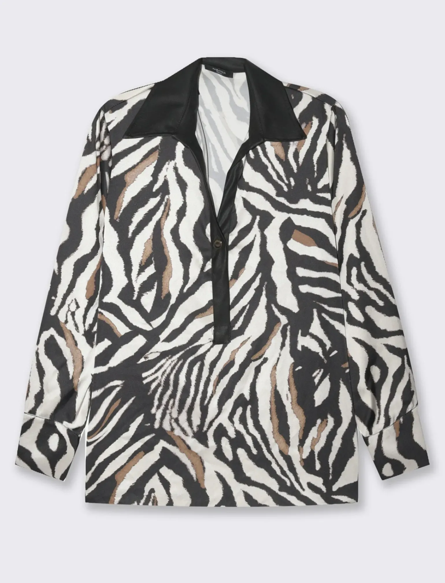 Donna Piazza Italia Camicie E Casacche<Casacca collo camicia stampata - Zebrato