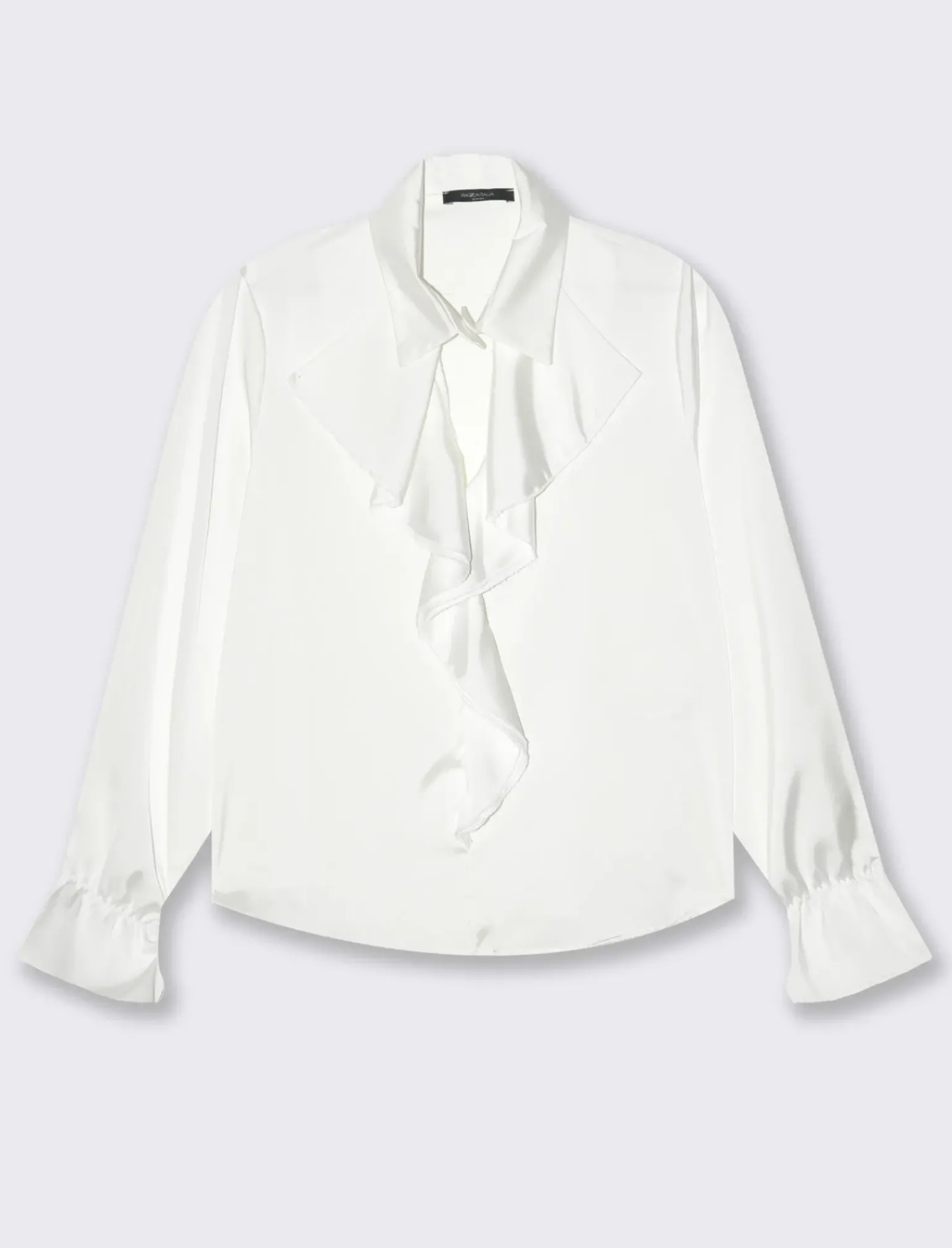 Donna Piazza Italia Camicie E Casacche<Casacca con arriccio e maniche con elastico - Bianco