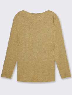 Donna Piazza Italia Donna|Maglieria<Casacca con collana a manica lunga - Cammello