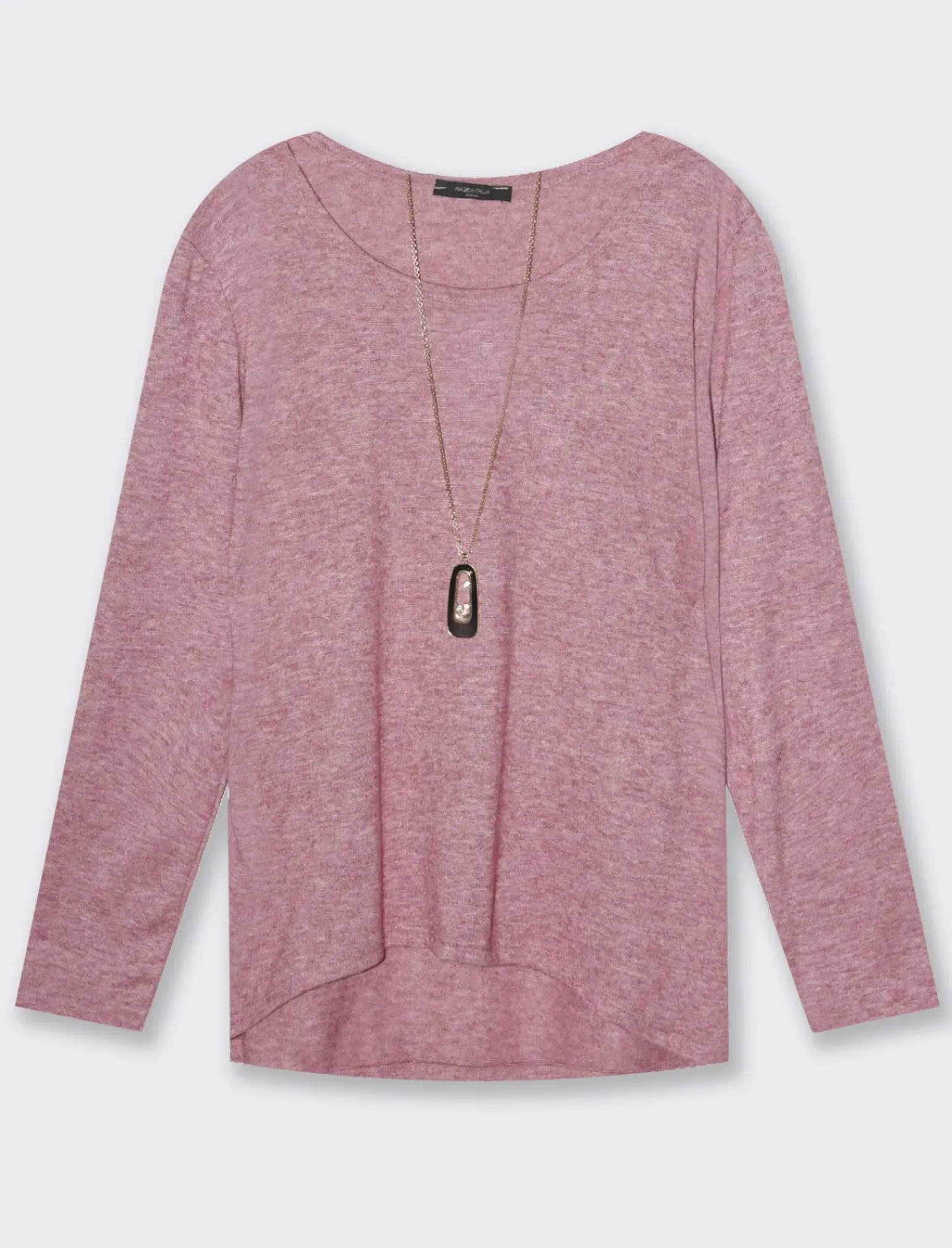 Donna Piazza Italia Donna|Maglieria<Casacca con collana a manica lunga -