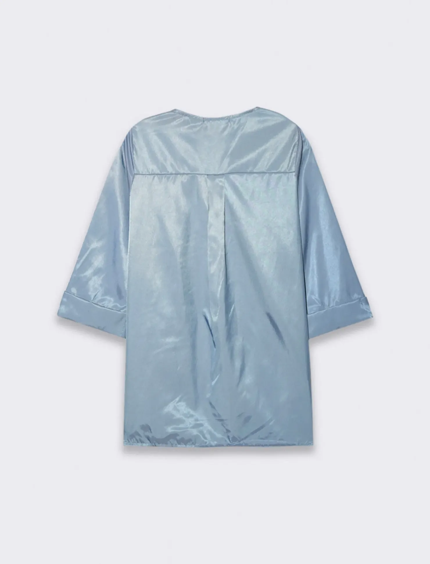 Piazza Italia Casacca con scollo a V e manica a 3/4 con risvolto. - Denim Blu Best