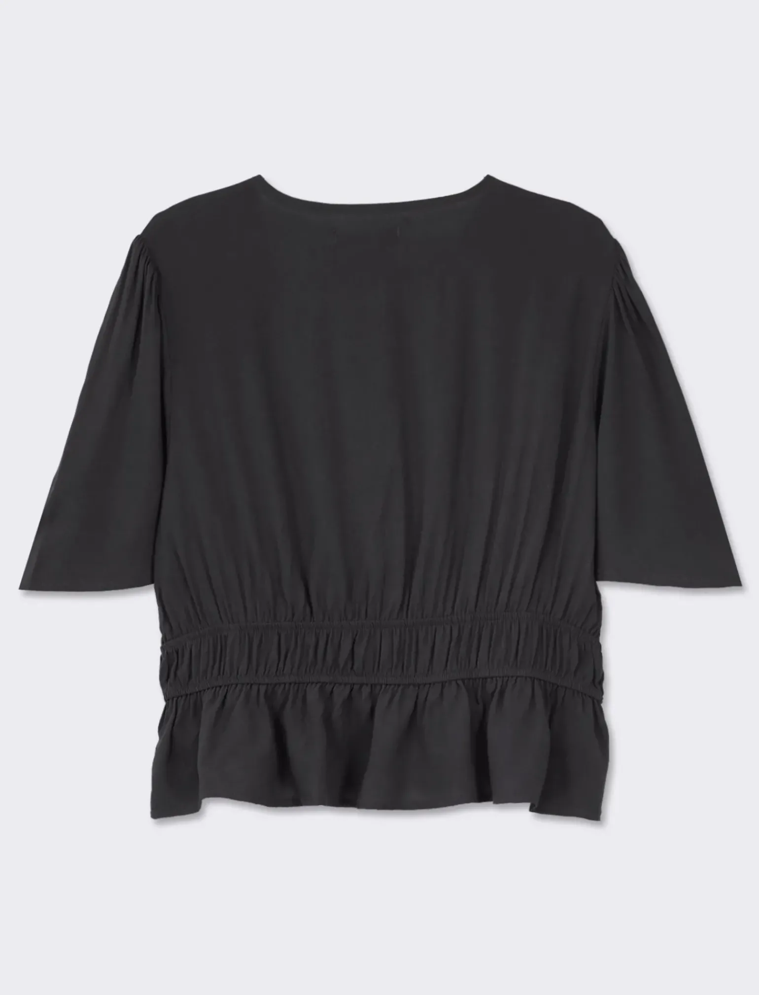 Donna Piazza Italia Donna<Casacca fantasia e unita manica corta con arriccio in vita -