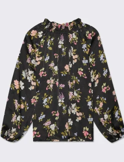 Donna Piazza Italia Camicie E Casacche<Casacca in tessuto fluido e arriccio al collo con laccetti - var 2