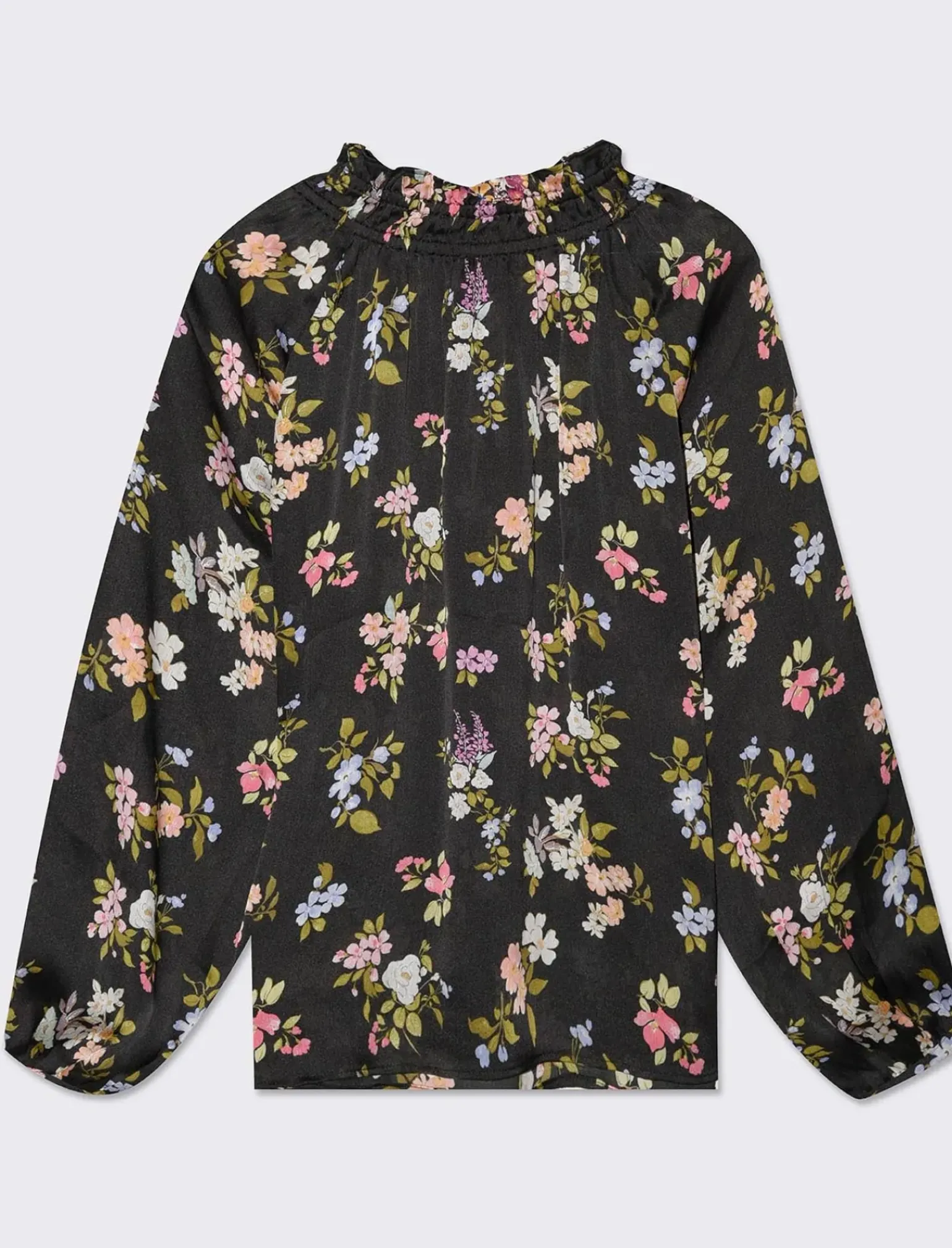 Donna Piazza Italia Camicie E Casacche<Casacca in tessuto fluido e arriccio al collo con laccetti - var 2