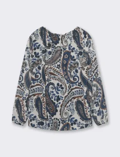 Donna Piazza Italia Donna|Camicie E Casacche<Casacca manica lunga stampata - var 1