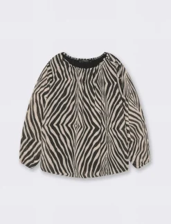 Donna Piazza Italia Donna|Camicie E Casacche<Casacca manica lunga stampata - Zebrato